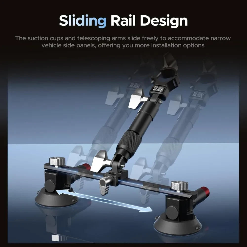 Triple Suction Car Camera Mount