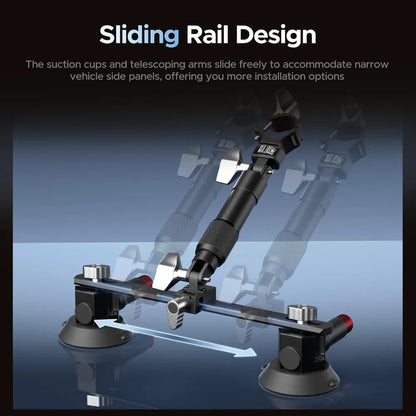 Triple Suction Car Camera Mount