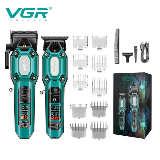 Transparent Electric Hair Clipper Set