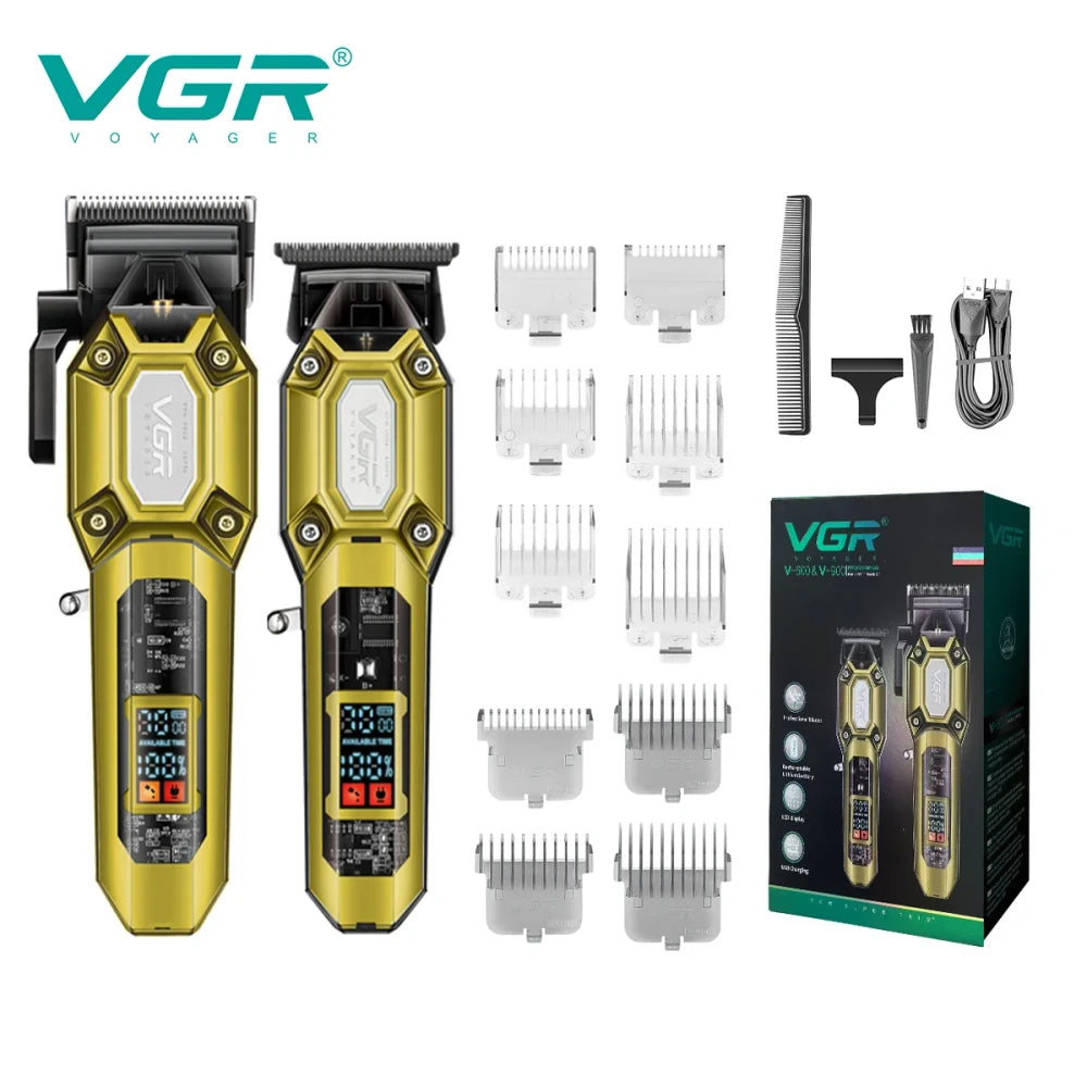 Transparent Electric Hair Clipper Set