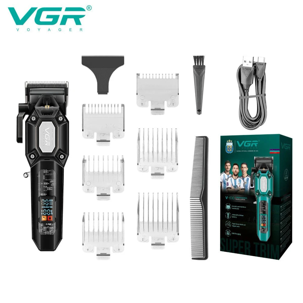 Transparent Electric Hair Clipper Set