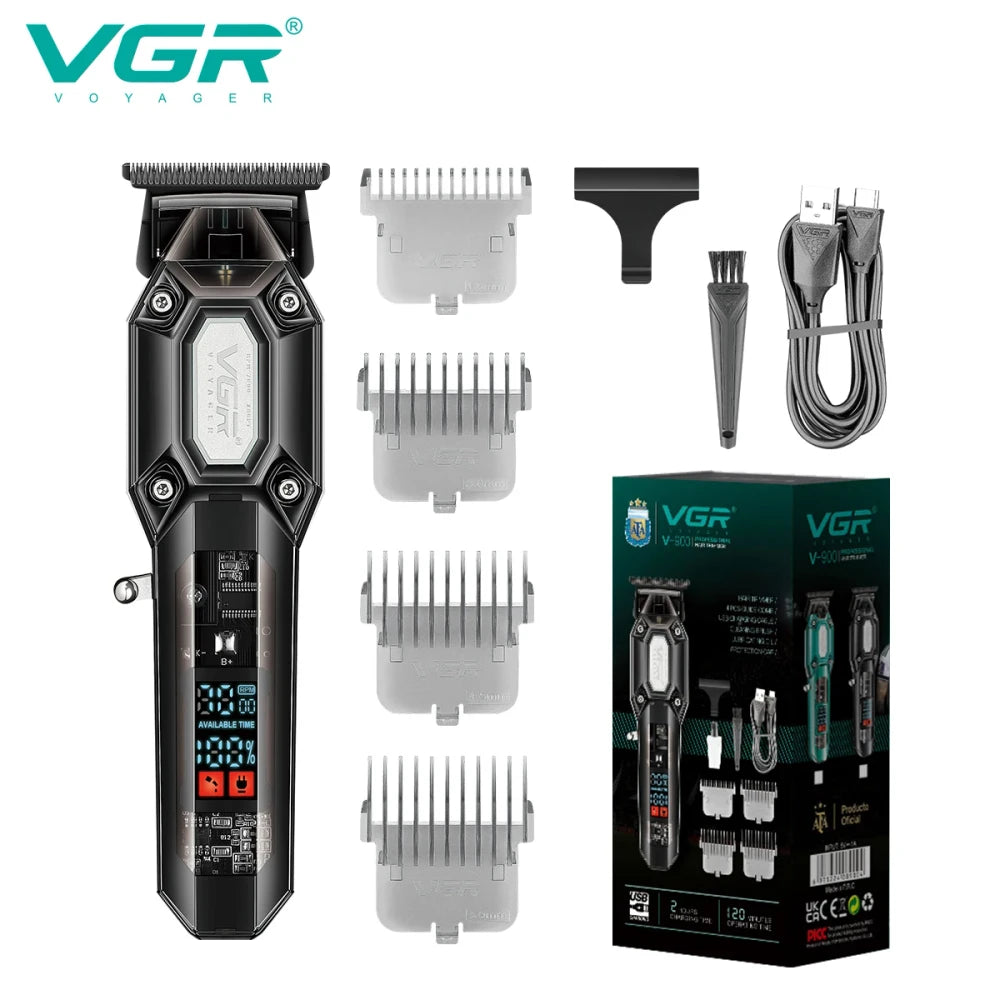 Transparent Electric Hair Clipper Set