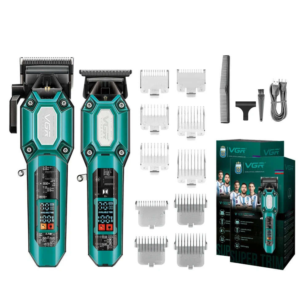 Transparent Electric Hair Clipper Set