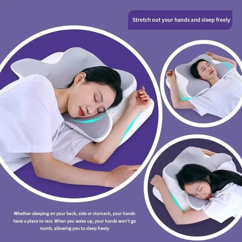Ergonomic Butterfly Memory Foam Pillow