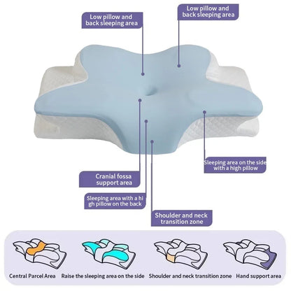 Ergonomic Butterfly Memory Foam Pillow